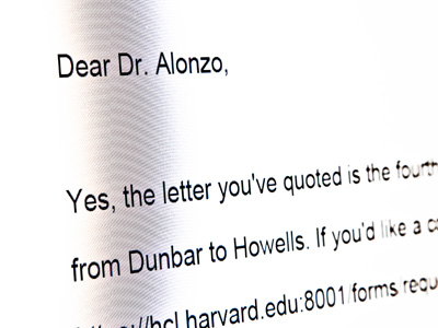I finally get some respect in this e-mail from Harvard.