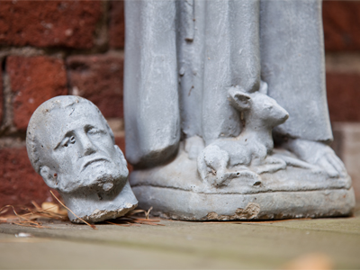 Maybe in an alternate universe, St. Francis got beheaded.