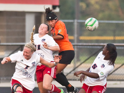 A few fans tried to sit on the shady side where I was.