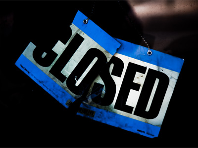 Looks like business has been bad lately.