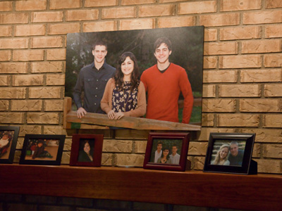 And my own fabulous photos hanging on the walls.