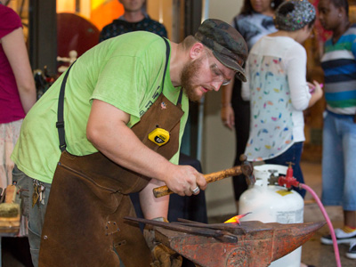 Good news:  there`s FINALLY a blacksmith downtown.