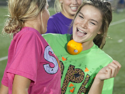 Oranges have lots of vitamin C, plus they help you get better acquainted.