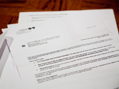 Health care reform, spelled out in a three-page letter.