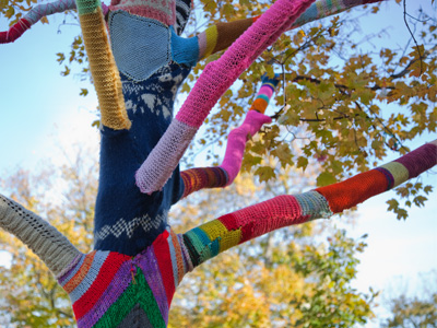 The trees are especially colorful at this time of year.