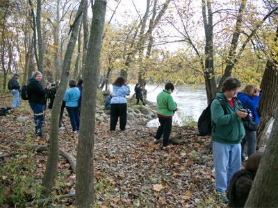 In a shocking break from the routine, my photography workshop this morning took a field trip to a river.
