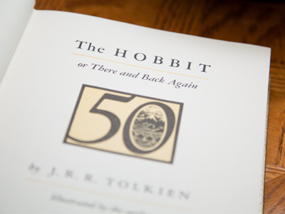 My bedtime story:  greedy dwarves, giant spiders, fiery dragons, powerful wizards and one reluctant hobbit.