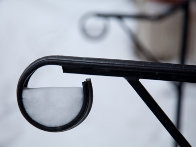 Snow sticks to anything, but snow sticks mostly to snow.