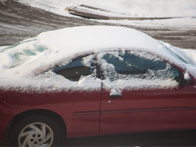 Looks like some kind soul risked death to clean my car.  Sadly, I won`t need to drive until the cold weather is over.