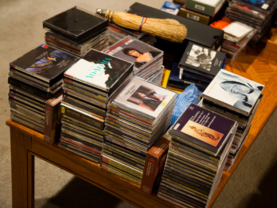 CD liquidation sale?  No, just cleaning.