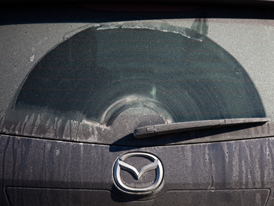 Don`t worry, nature will provide a free car wash soon.