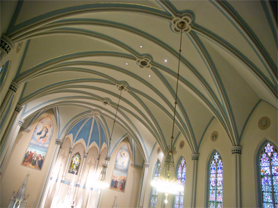 The balcony view is worth the climb up the stairs.