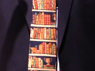 The librarian`s necktie.