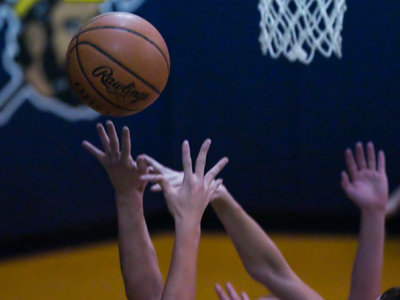 Losing by a lot going into the fourth period, Oakwood mounted a furious comeback -- which made the game longer and required me to wait around to take my photos.