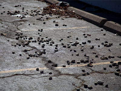 When the piles of snow melt, a moraine is left behind.