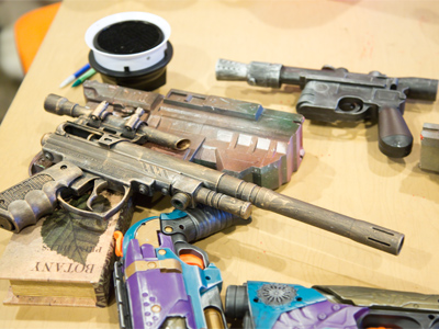 More coffee.  Be careful where you point those things.