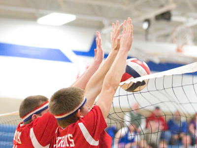 The red team seems to be dominating on defense.