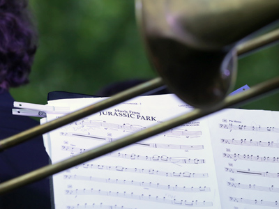 Yes, I was that close to the trombone section.