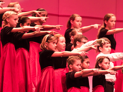 Maybe they were singing the same song as the other choir on April 4, 2011.  The were definitely on the same stage.