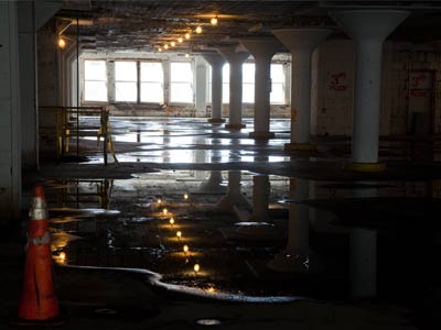 Another shot of the garage where I dock -- er, park my car.