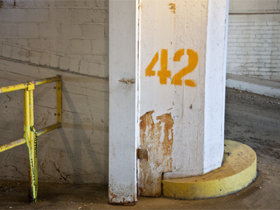 In my creepy parking garage, I found the answer to the ultimate question of life, the universe and everything.