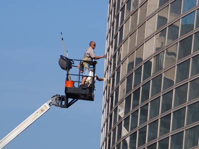 Cleaning windows is a job that is never done.
