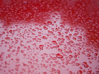 The rain washes most of my car clean . . . 