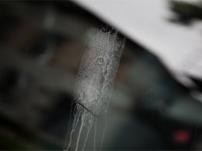  . . . but not the spots from my dripping parking garage.