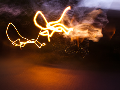 Photographs can be deceiving.  Nothing was burning here.