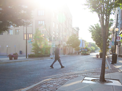 So it`s THIS GUY knocking down the blue newspaper dispensers (see April 4, 2013).  I saw him kick one over.