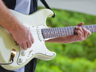 I can hear the blues festival from my house anyway, so I might as well walk over there and take a few pictures.