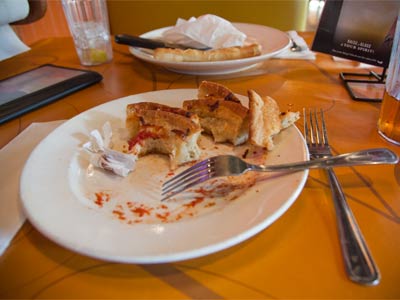 I was too hungry to take a BEFORE shot.  This is AFTER.