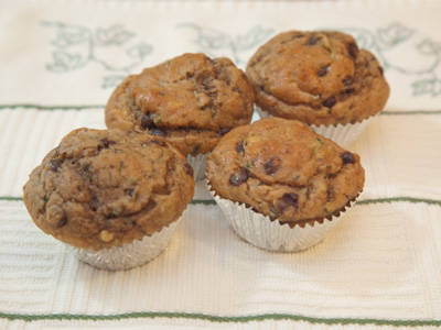 A friend said she would make lunch for me.  So, I received four muffins . . . 