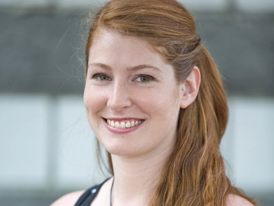 It`s helpful to have someone behind me prompting a smile.