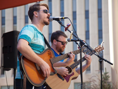 I caught the last thirty seconds of their performance.