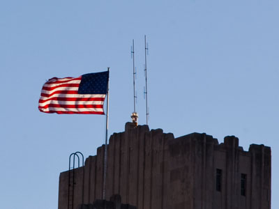 Stars and stripes and ripples.