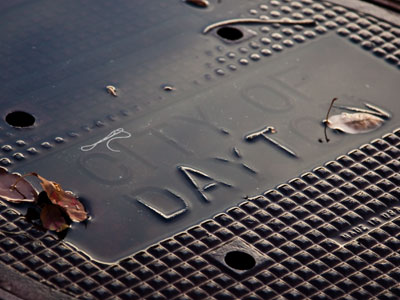 It rained today in the City of Dayton.