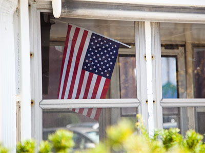 Parking lot patriotism.