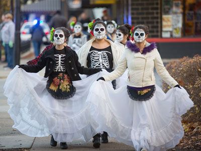 It`s the Day of the Dead, or Dia de los Muertos.