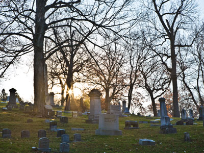 Seeking Paul Laurence Dunbar at Woodland Cemetery.