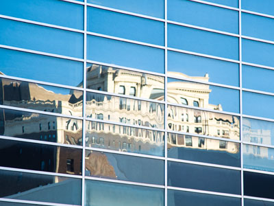 Reflections on downtown.