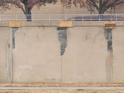 Don`t be alarmed about the holes in the levee.