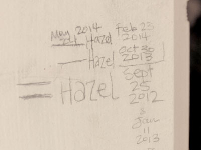 Hazel will soon be tall enough to play basketball.