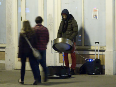 Of course, he was playing `The Little Drummer Boy.`
