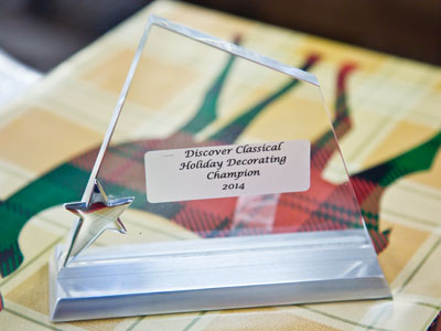 But inexplicably I did not win the door decorating contest.