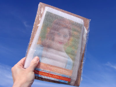 Delivering a copy of my redhead photo book.  Have you ordered one?  Get yours at www.adamalonzo.com/gingerly