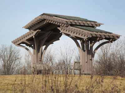 Is this a (1) pagoda (2) pavilion (3) pajama?