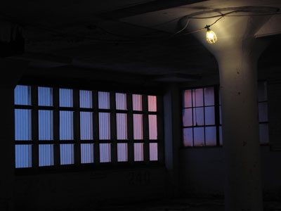 Leaving the creepy parking garage and heading home.