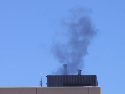 Steaming cold.