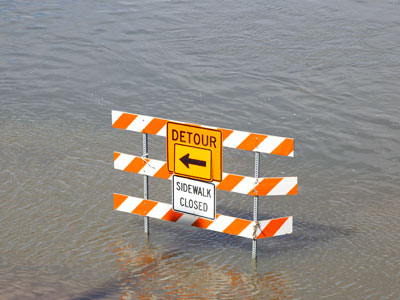 Deluged Dayton.